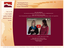 Tablet Screenshot of gehoerlose-therapie.de